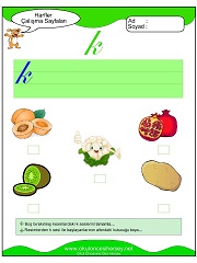 K Sesi Çalışma Sayfaları